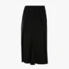 Tailored midi skirt in black