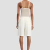 Tailored shorts in ivory