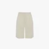 Tailored shorts in ivory