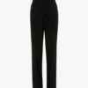 Tailored straight leg trouser in black