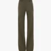 Tailored straight leg trouser in sage melange