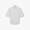 Trapeze shirt in optic white