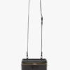 Vanity crossbody in black leather