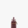 Vanity crossbody in burgundy leather