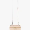 Vanity crossbody in pale rose leather