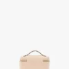 Vanity crossbody in pale rose leather