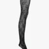 Vb monogram lace hold-ups in black