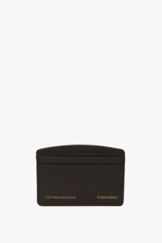 Victoria card holder in black leather
