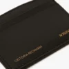Victoria card holder in black leather