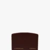 Victoria card holder in burgundy leather