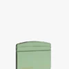Victoria card holder in jade grained leather