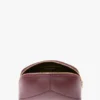 Victoria large travel pouch in burgundy leather