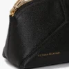 Victoria mini travel pouch in black leather