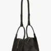Victoria plia bag in black leather