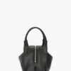 Victoria plia bag in black leather