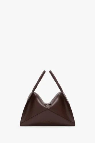 Victoria plia bag in burgundy leather