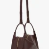 Victoria plia bag in burgundy leather
