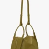 Victoria plia bag in cactus green leather