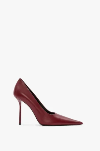 Victoria stiletto pump 100 in burgundy leather