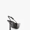 Victoria stiletto slingback 100 in black leather