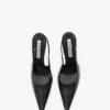 Victoria stiletto slingback 100 in black leather