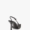 Victoria stiletto slingback 100 in black mesh