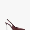 Victoria stiletto slingback 100 in burgundy leather