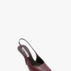 Victoria stiletto slingback 100 in burgundy leather