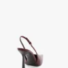 Victoria stiletto slingback 100 in burgundy leather