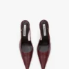 Victoria stiletto slingback 100 in burgundy leather