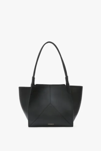 Victoria tote bag in black leather