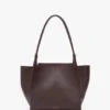 Victoria tote bag in burgundy leather
