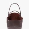Victoria tote bag in burgundy leather