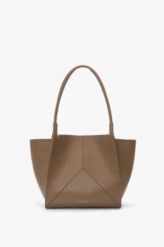 Victoria tote bag in dove grey leather