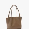 Victoria tote bag in dove grey leather