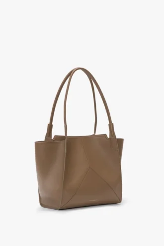 Victoria tote bag in dove grey leather