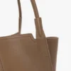 Victoria tote bag in dove grey leather