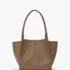 Victoria tote bag in dove grey leather