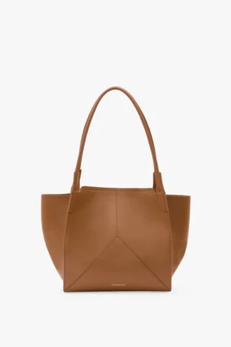 Victoria tote bag in tan leather