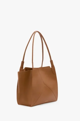 Victoria tote bag in tan leather