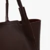 Victoria tote bag large in burgundy leather