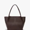 Victoria tote bag large in burgundy leather
