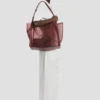 Victoria tote bag large in burgundy mesh
