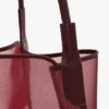 Victoria tote bag large in burgundy mesh
