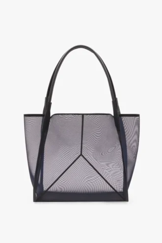 Victoria tote bag large in navy mesh