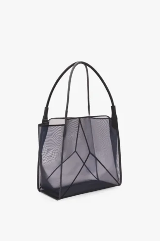 Victoria tote bag large in navy mesh