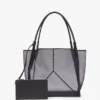 Victoria tote bag large in navy mesh