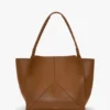 Victoria tote bag large in tan leather