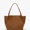 Victoria tote bag large in tan leather