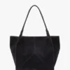 Victoria tote large in navy suede